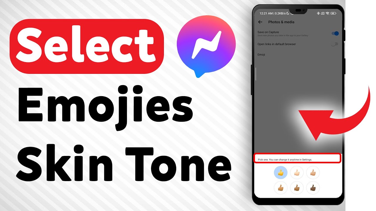 How To Select A Default Skin Tone For The People Emojis In Messenger