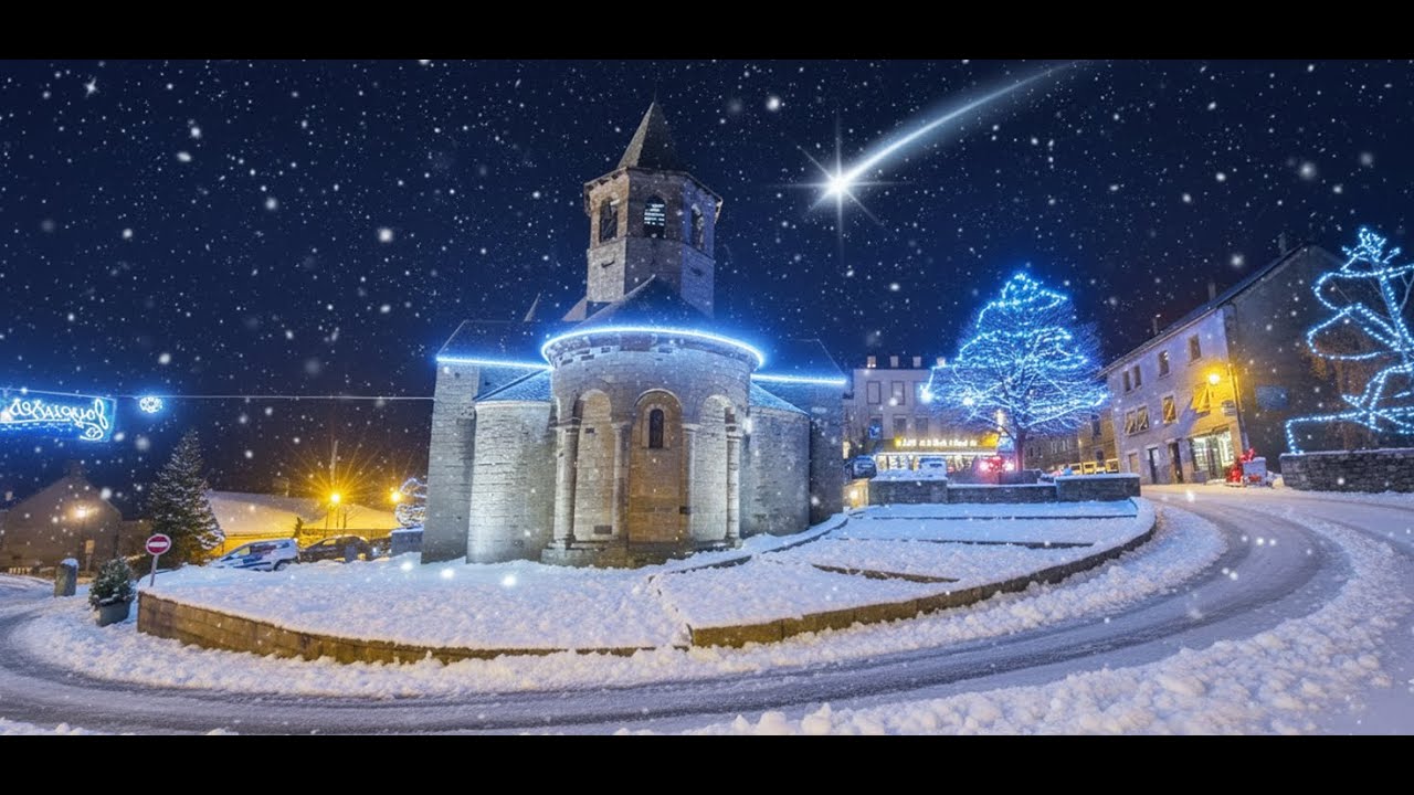 Messe de la nuit de No&euml;l depuis l'&eacute;glise Sainte-Marie de Nasbinals en Aubrac - 24 d&eacute;cembre 2025