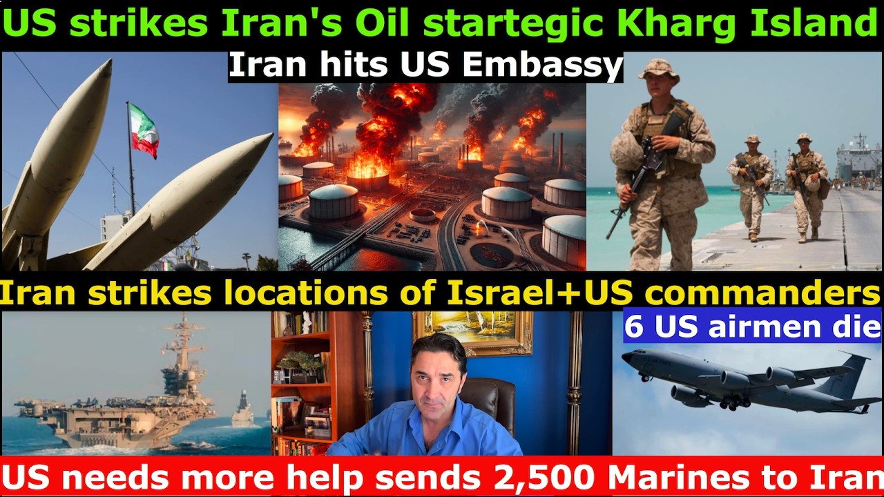 France+Italy negotiate with Iran. US sends more Marines and warships. Iran strikes the 2 Aggressors.