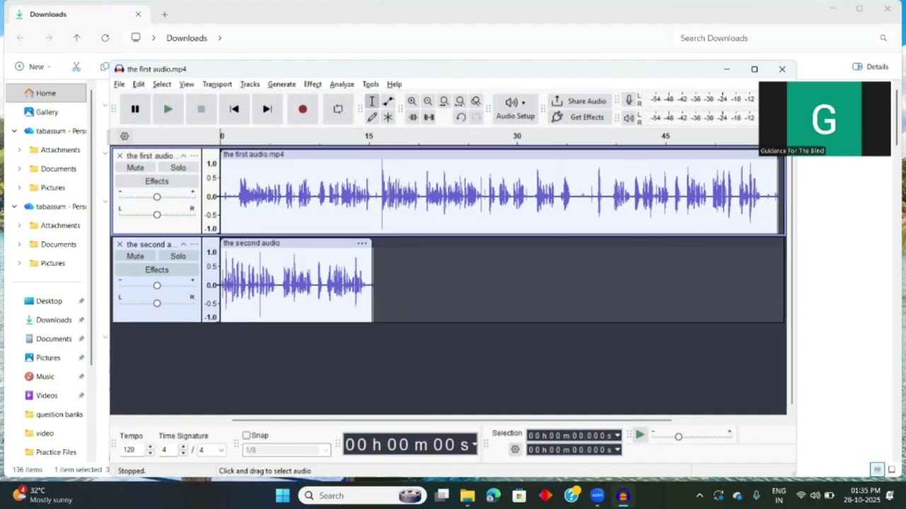 Audacity Basics with NVDA: Accessible Audio Editing for Beginners
