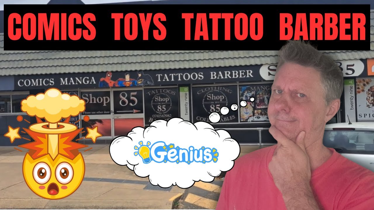 Inside the CRAZIEST Comic & Toy Shop in Australia! (Barber + Tattoo Studio!)