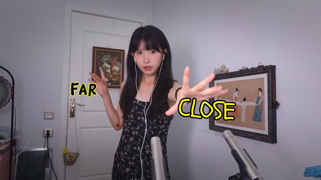 ASMR 由遠到近Far to Close Mouth Sounds & Trigger Words(觸發詞,口腔音,摩擦肌膚)