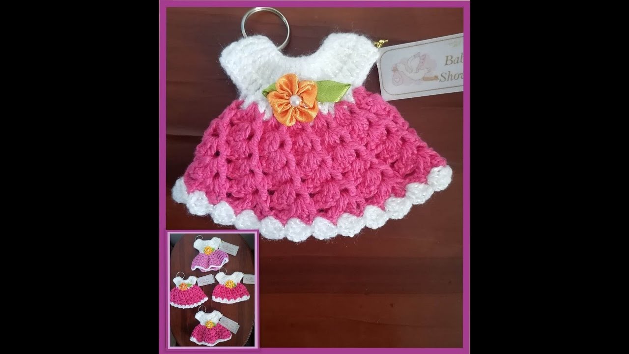 VESTIDO TEJIDO A CROCHET FÁCIL Y RÁPIDO DE HACER PARA BABY SHOWER ❤️ MODELO 2