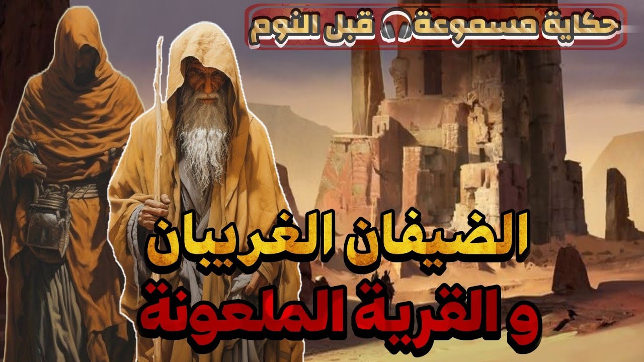 قصة الضيفان الغريبان و القرية الملعونة،حكاية خيالية جميلة جدا مسموعة قبل النوم،أريحوا أعينكم و أنصتو