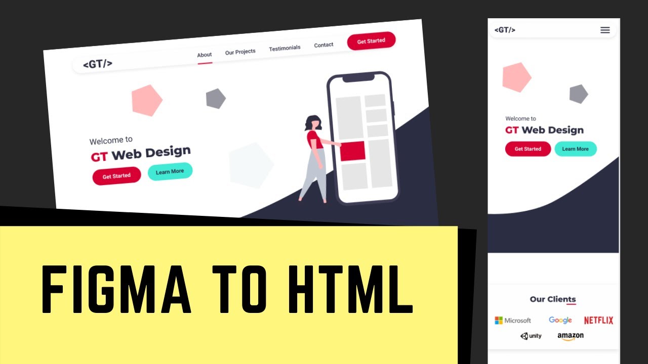 [FULL COURSE] How To Design A One Page Website From Scratch | Figma To Real Website