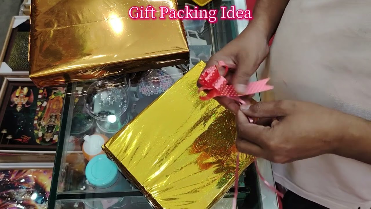 Gift packing Idea #giftwrapping #giftideas #gift #gifts #giftbox #gifthampers 