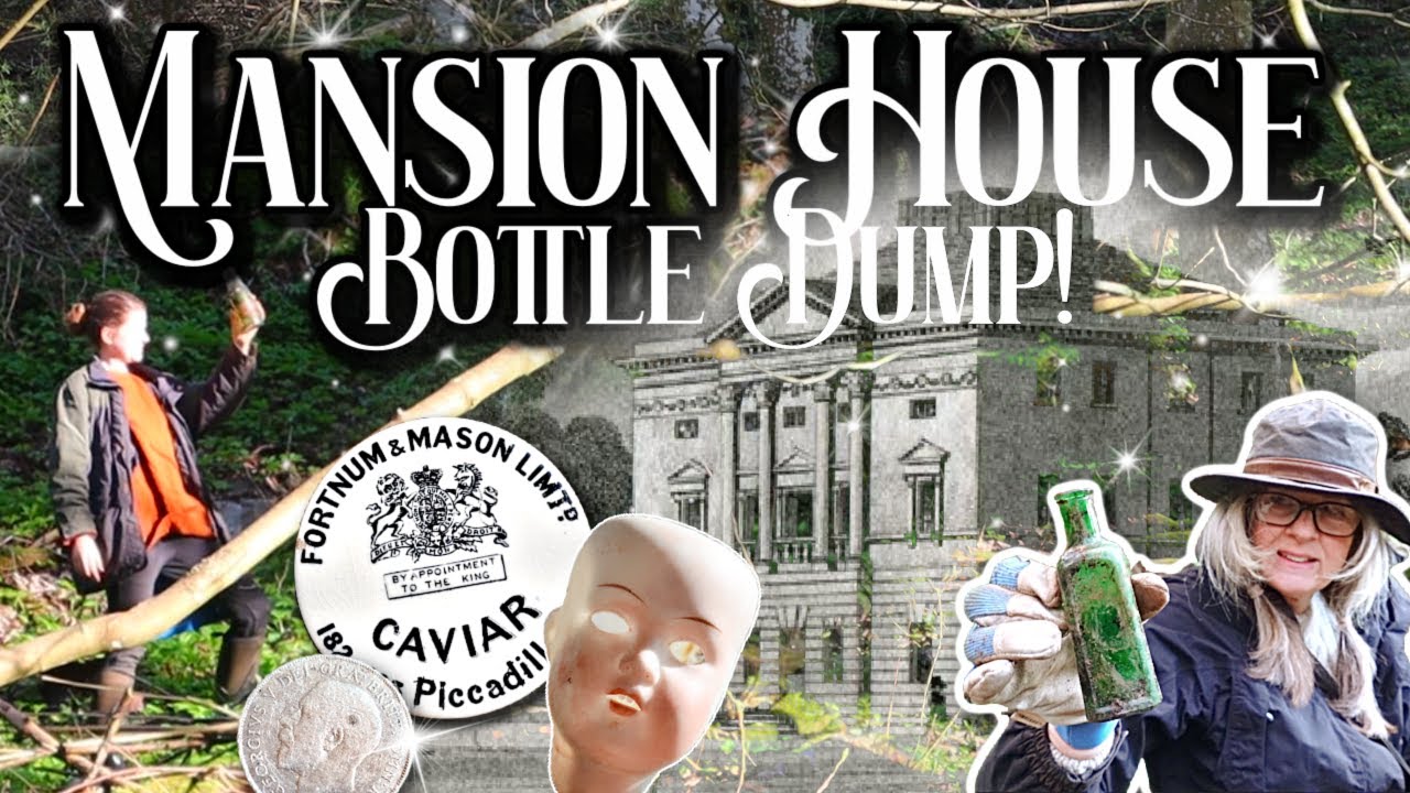 Discovering the Mansion Bottle Dump! We find SILVER! 100-year-old Rich Man's Rubbish!