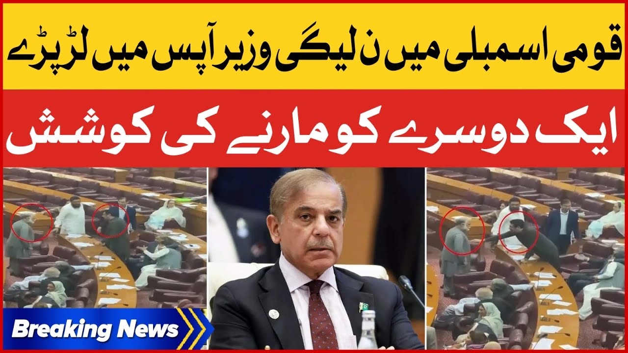 PMLN Leaders Fight In National Assembly | NA Or Royal Rumble | Breaking News