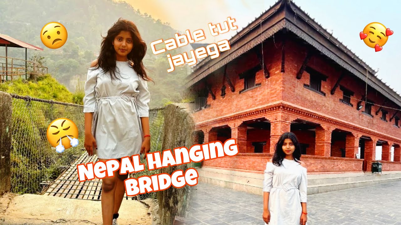 🥰NEPAL HANGING BRIDGE | CABLE BRIDGE | NEW VLOG #shorts #nepalride #nepal