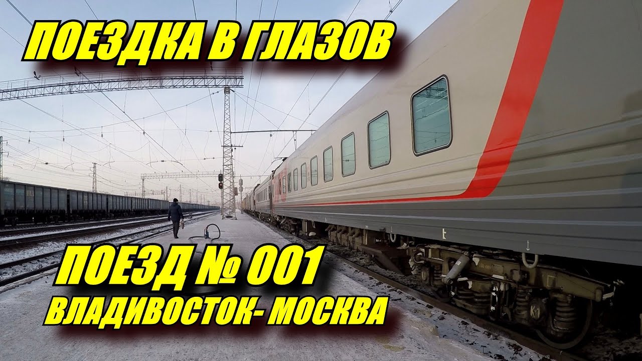 Поездка на поезде №001Э Владивосток - Москва из Перми в Глазов