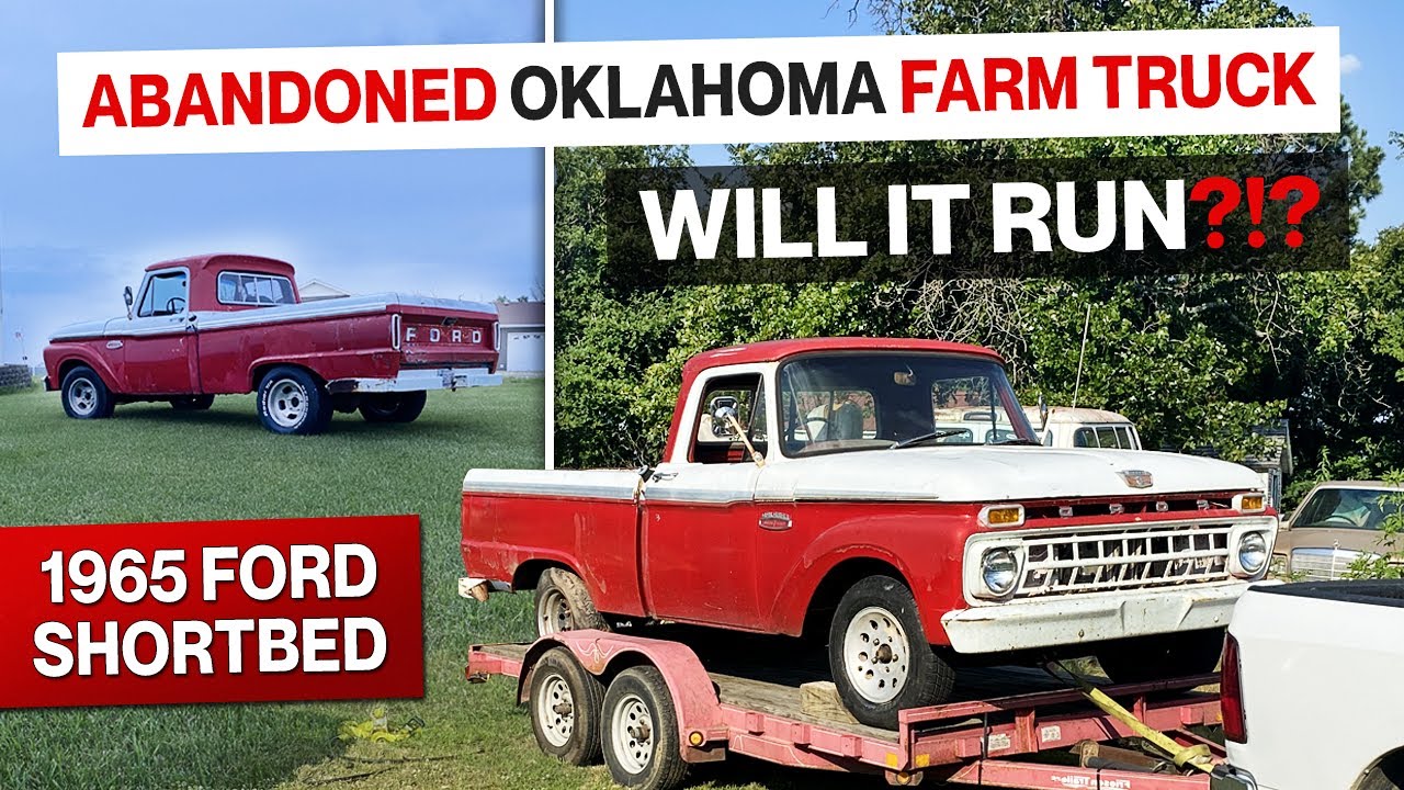Abandoned for Years! 1965 Ford F100! Will It Run?!? Oklahoma Farm Truck! Amazing Transformation!