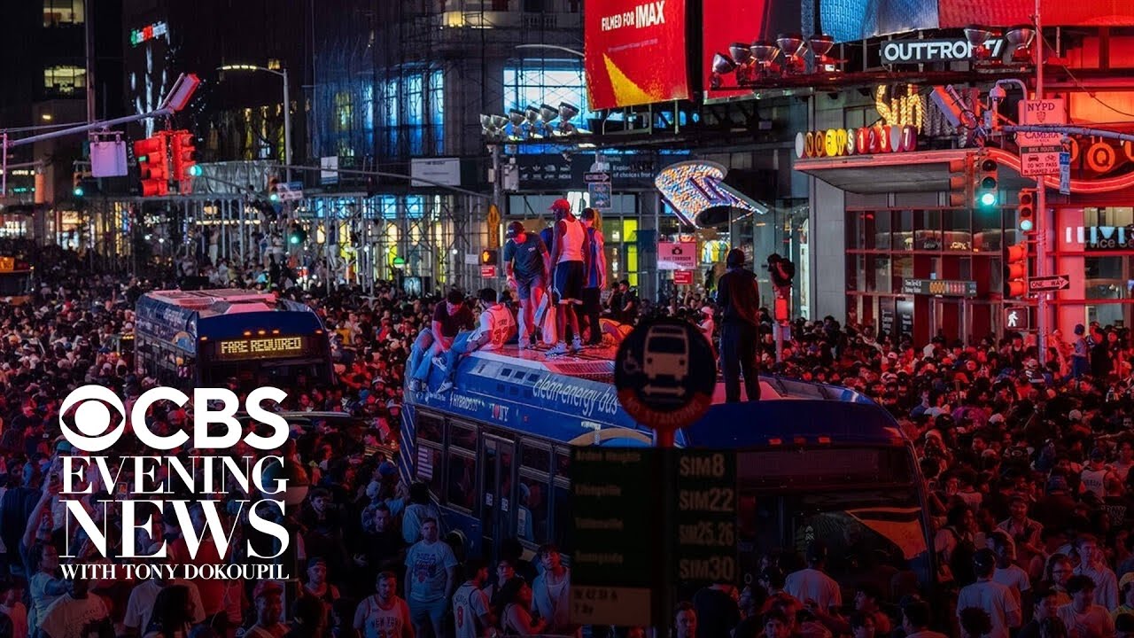 New York reacts with euphoria, some instances of violence, after Knicks win NBA title