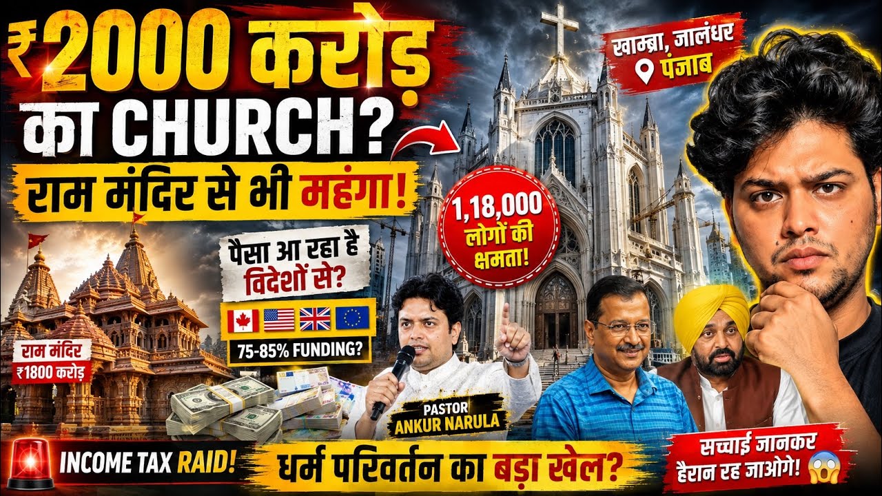 Punjab में ₹2000 करोड़ का Church? खाम्ब्रा Jalandhar में क्या बन रहा है | Ankur Narula 