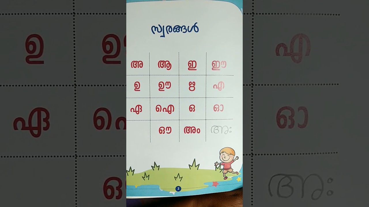 Malayalam Swaraksharangal | Malayalam vowels and Alphabets| Nonatv