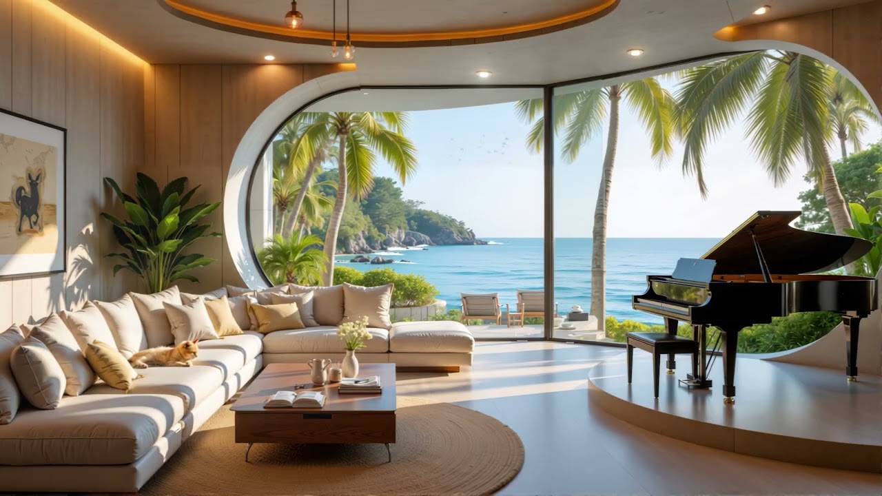 An Unhurried Seaside Morning — Piano Jazz, Open Windows and the Sound of a Living Ocean