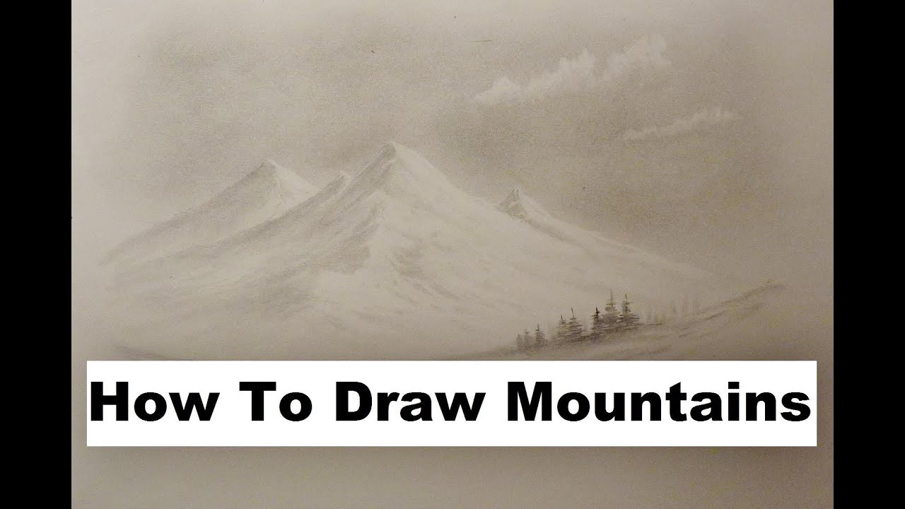 How To Draw Mountains, Bob Ross Style