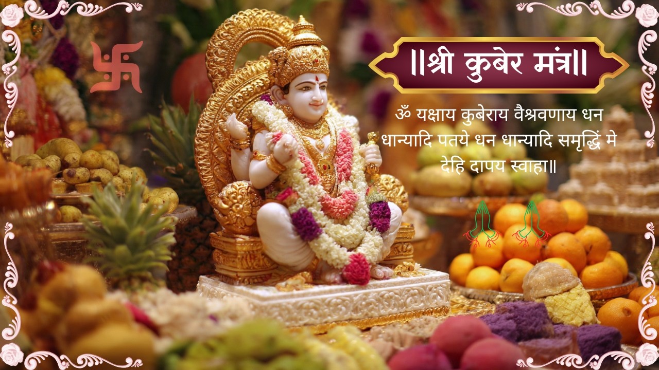 ॐ श्री कुबेर मंत्र | Kuber Mantra for Wealth & Prosperity | धन आकर्षण मंत्र 108 बार