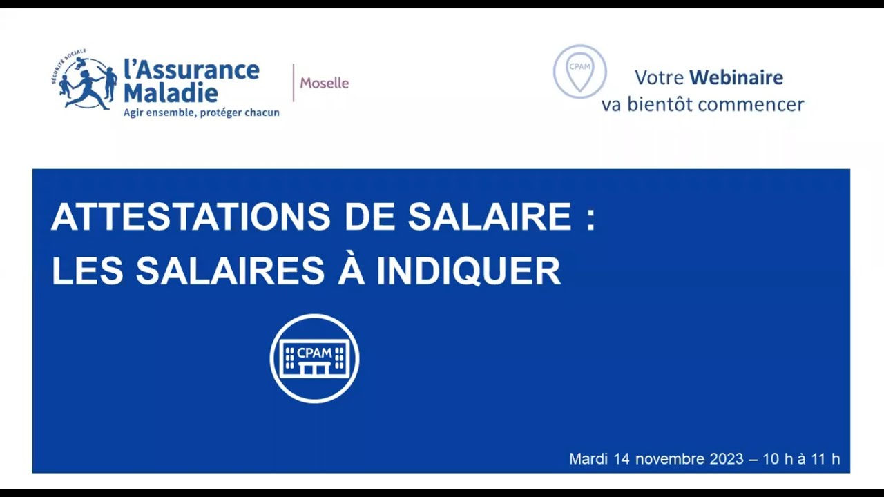 Replay webinaire employeurs : attestation de salaire du 14/11/2023