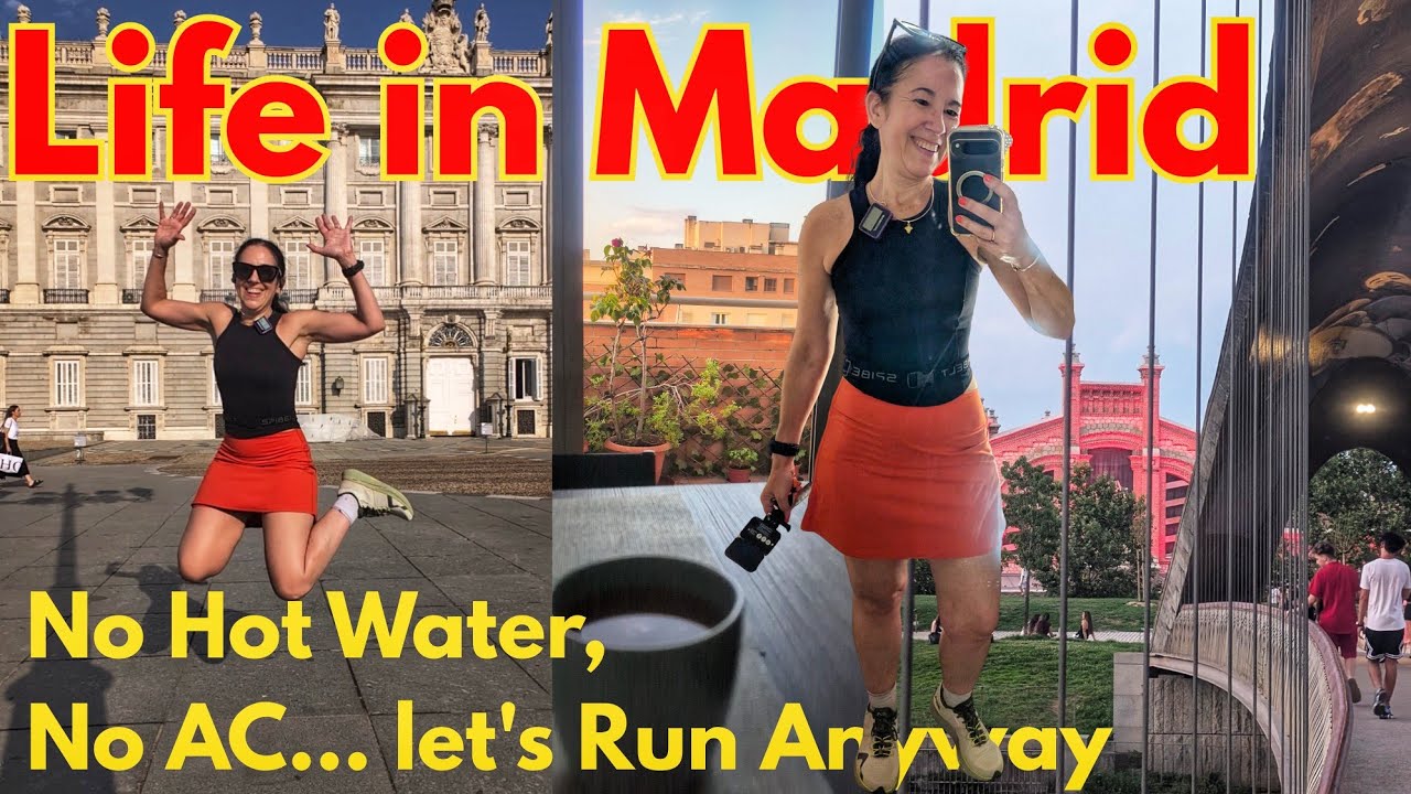 Running in Madrid + Apartment Life, Heatwaves & Pool Days 🇪🇸 | Spain Vlog Series Ep. 1