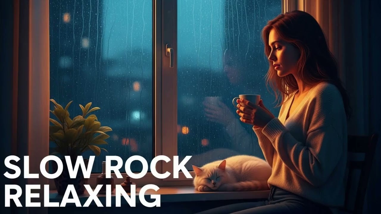 Relaxing Slow Rock Playlist – Emotional Rock for Quiet Nights 🌧️