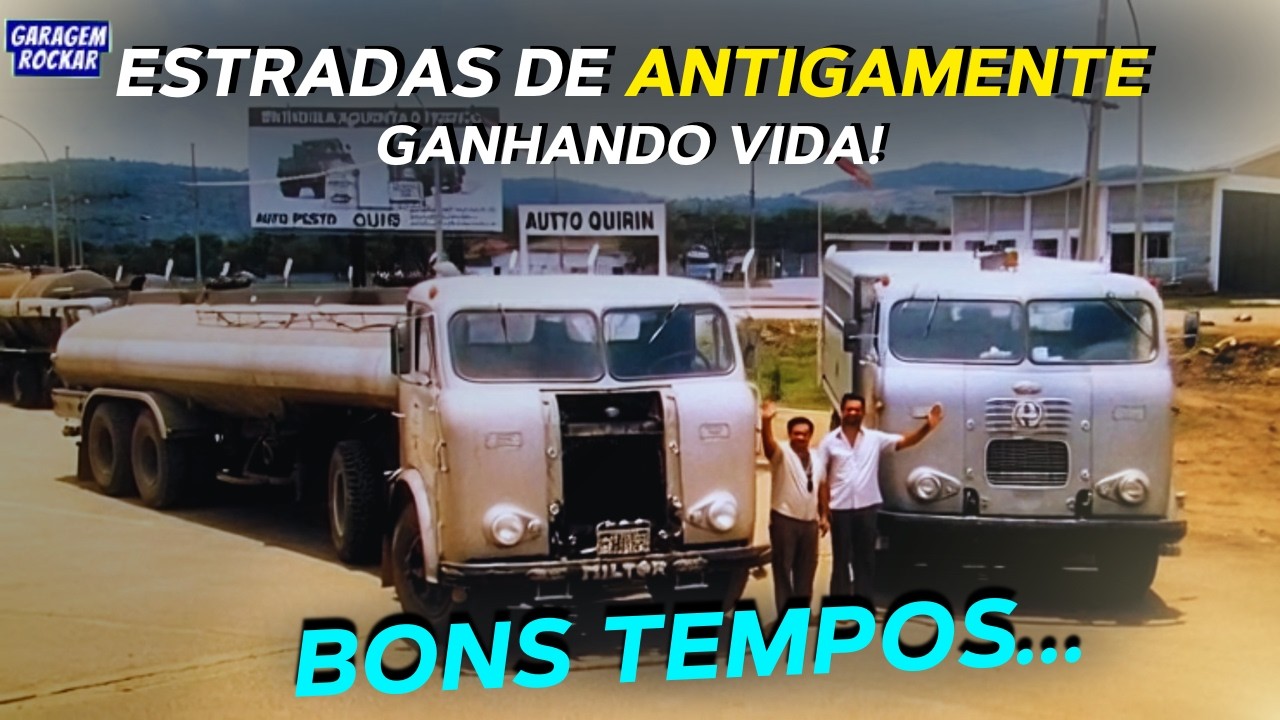 ESTRADAS DE ANTIGAMENTE GANHANDO VIDA! #bonstempos #nostalgia #caminhaoantigo #carroantigo