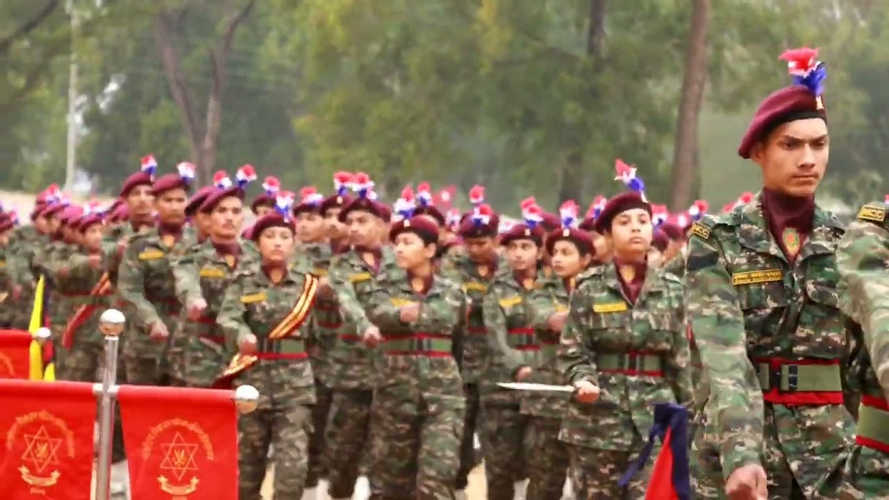 POP parade of NCC training kohalpur 2080-09-28 #ncctraining #viral #ncc_army happy sena diwas 2080