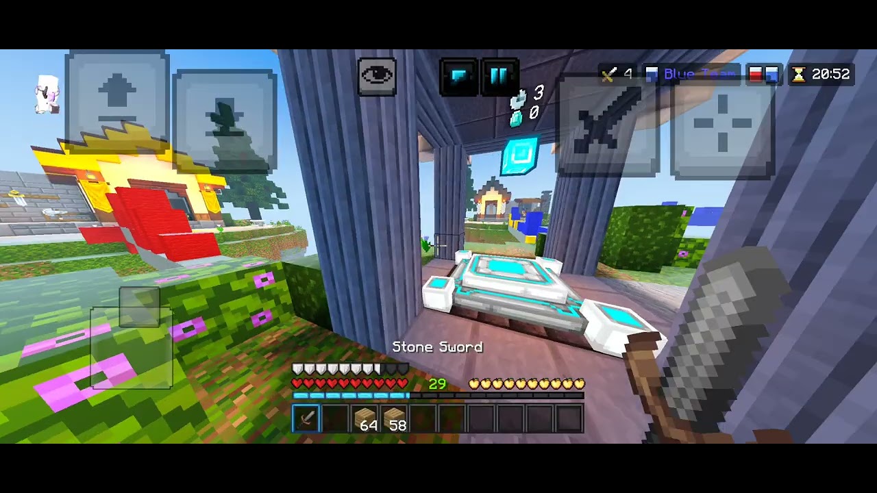 Mobile Hive Bedwars Gameplay 
