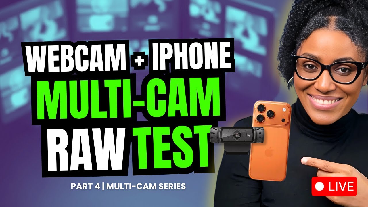 Testing Logitech C920 + iPhone Continuity Camera for Multi Camera Streaming in OBS Studio