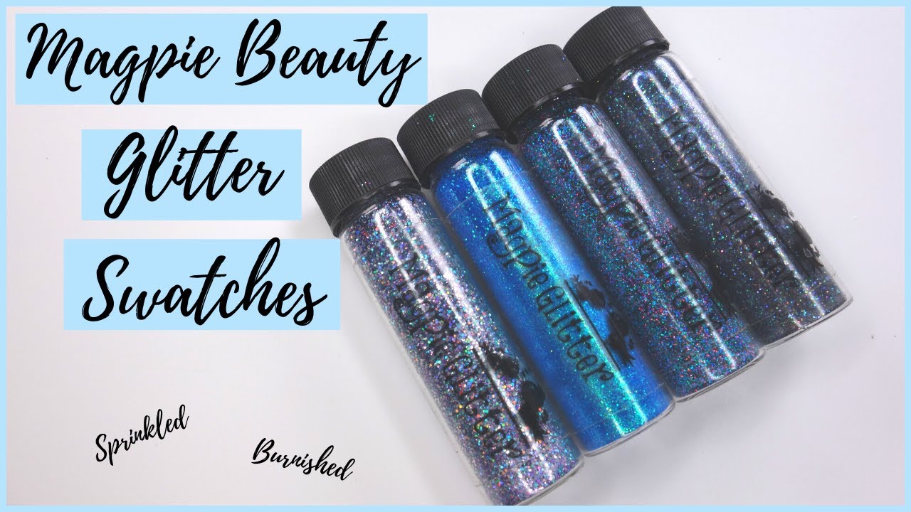 MAGPIE BEAUTY GLITTER SWATCHES| BURNISHED & SPRINKLED| PART 4 - MY BLUE COLLECTION