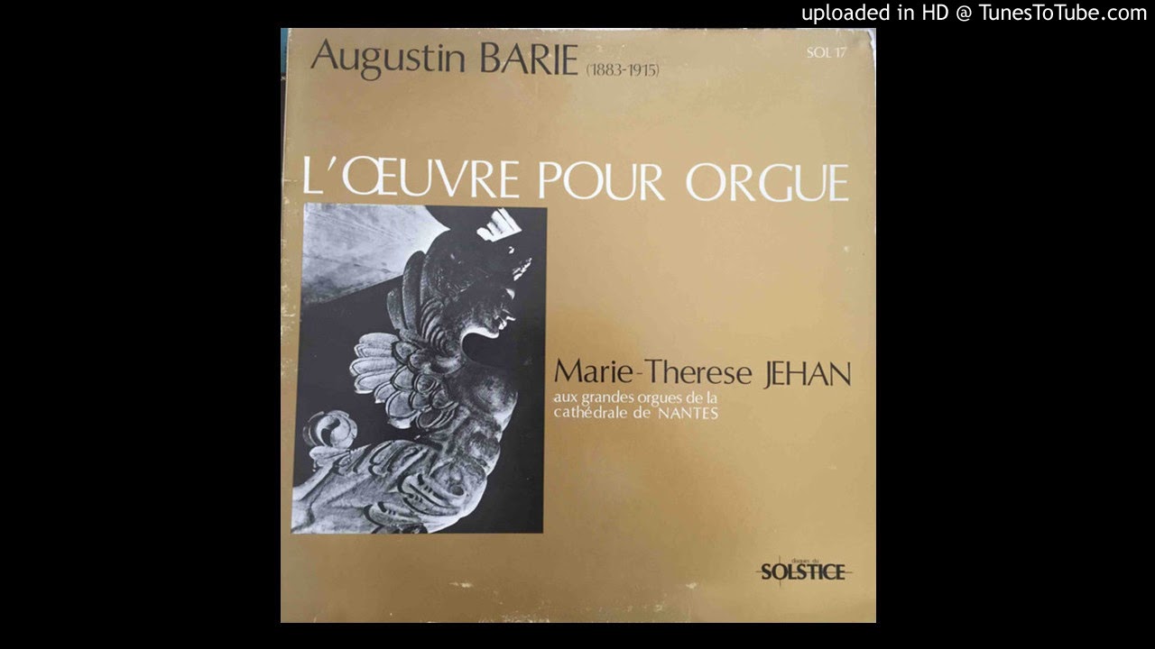 Augustin Barie - Elegie (Marie-Therese Jehan)