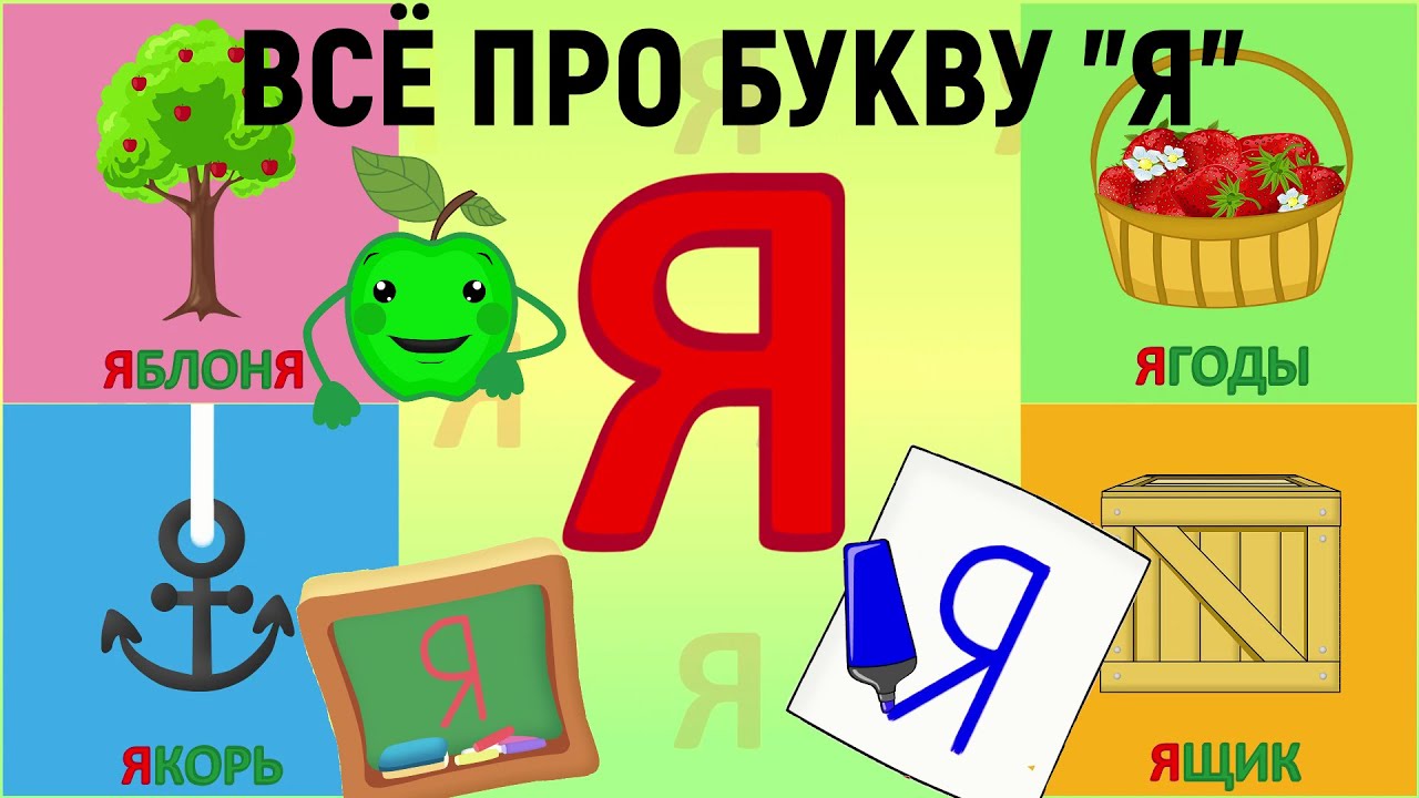 Алфавит Буква Я как писать + слова на Я + #развивающиймультик #ТатьянаБокова