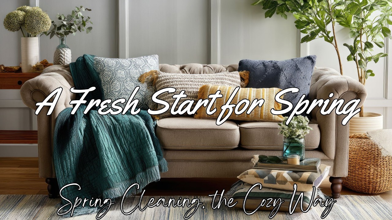 A Cozy Spring Cleaning Day | Simple Decorating for a Warm, Inviting Home