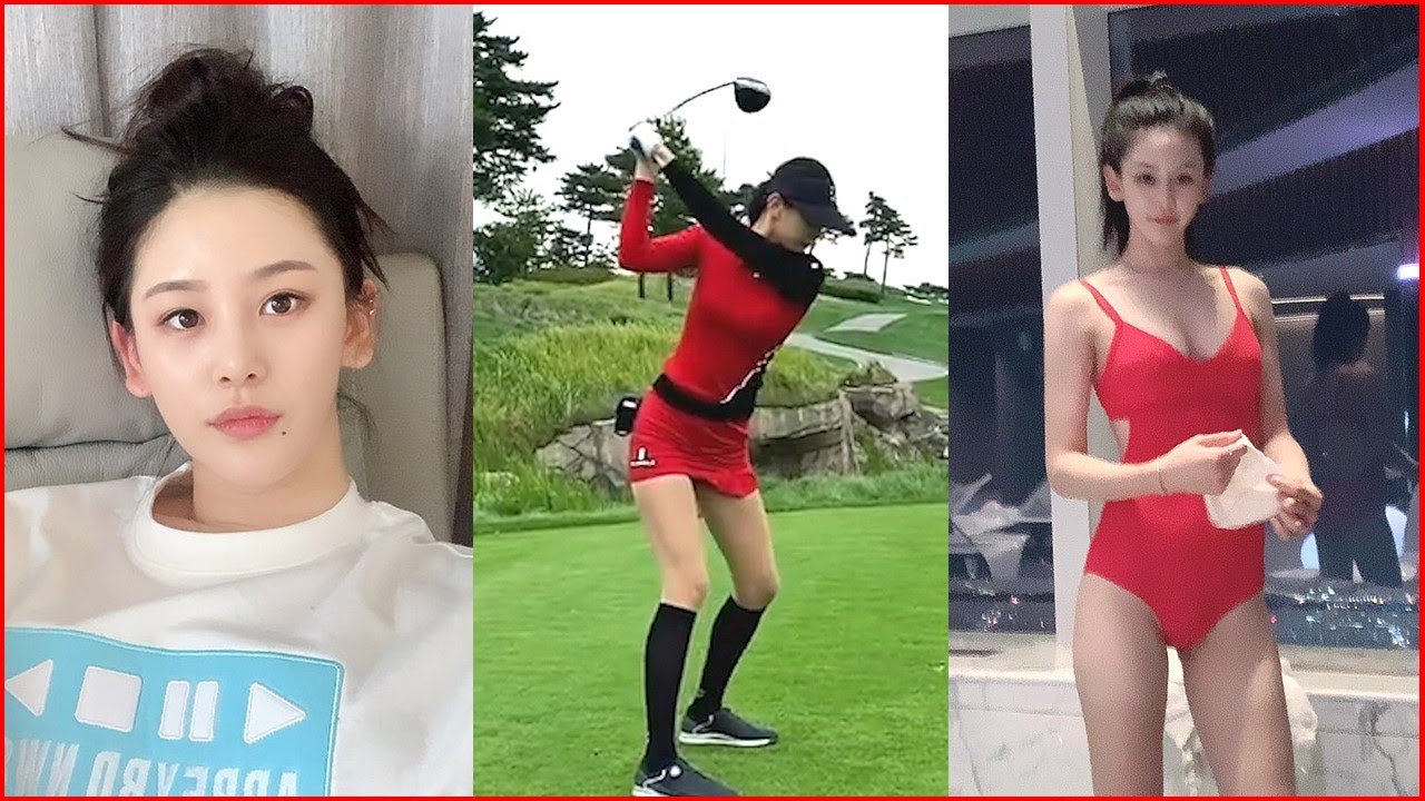 골프계의 손예진!! 초절정 아우라 문정현프로 골프스윙 KLPGA프로 Korean golf beauty Junghyun Moon ゴルフ Gorgeous 골프웨어 미니스커트