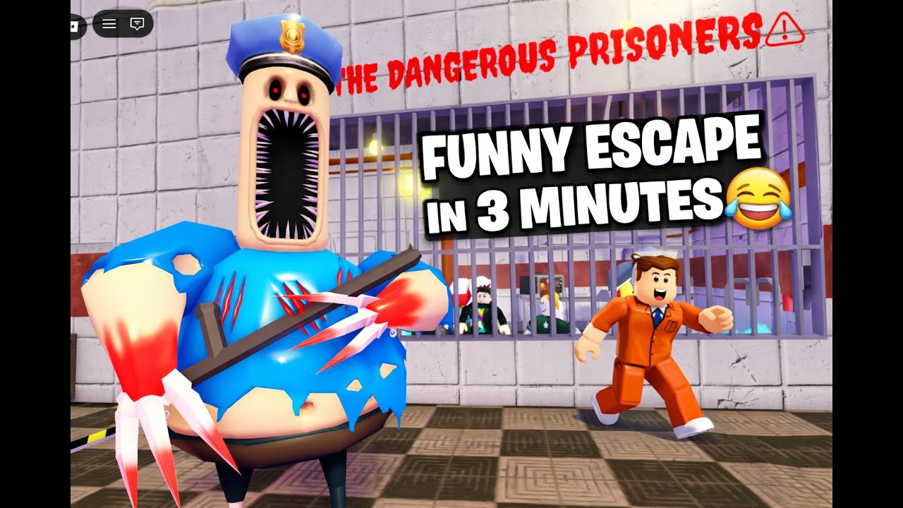 ESCAPES FROM BARRY EXE PRISON RUN MEME IN ROBLOX (OBBY)