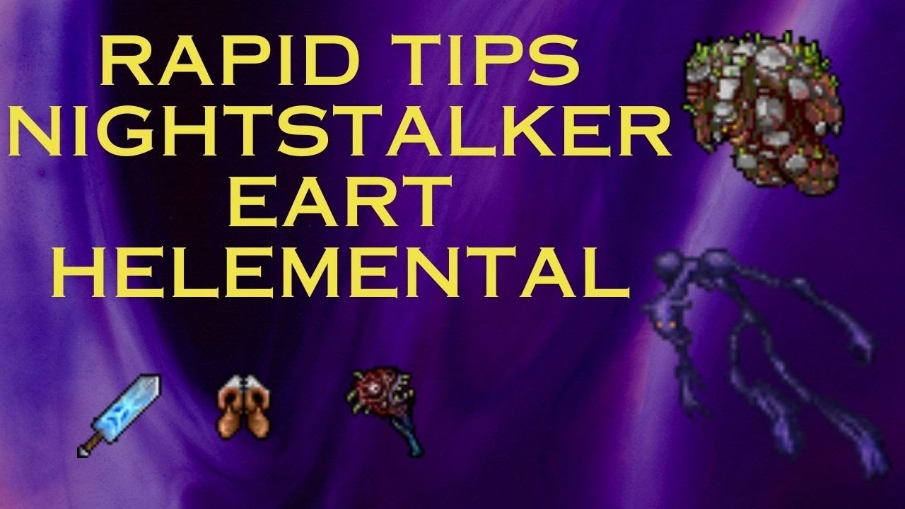 Tibia Poradnik RAPID RESPAWN. Nightstalker and Earth Elemental. Pomysł na Rapid każdego dnia xD