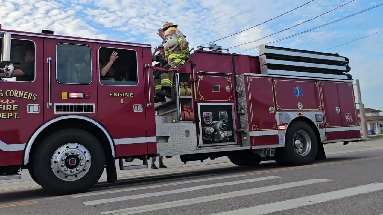 Smokey The Bear Fire Truck Parade 2024 Misquamicut, RI