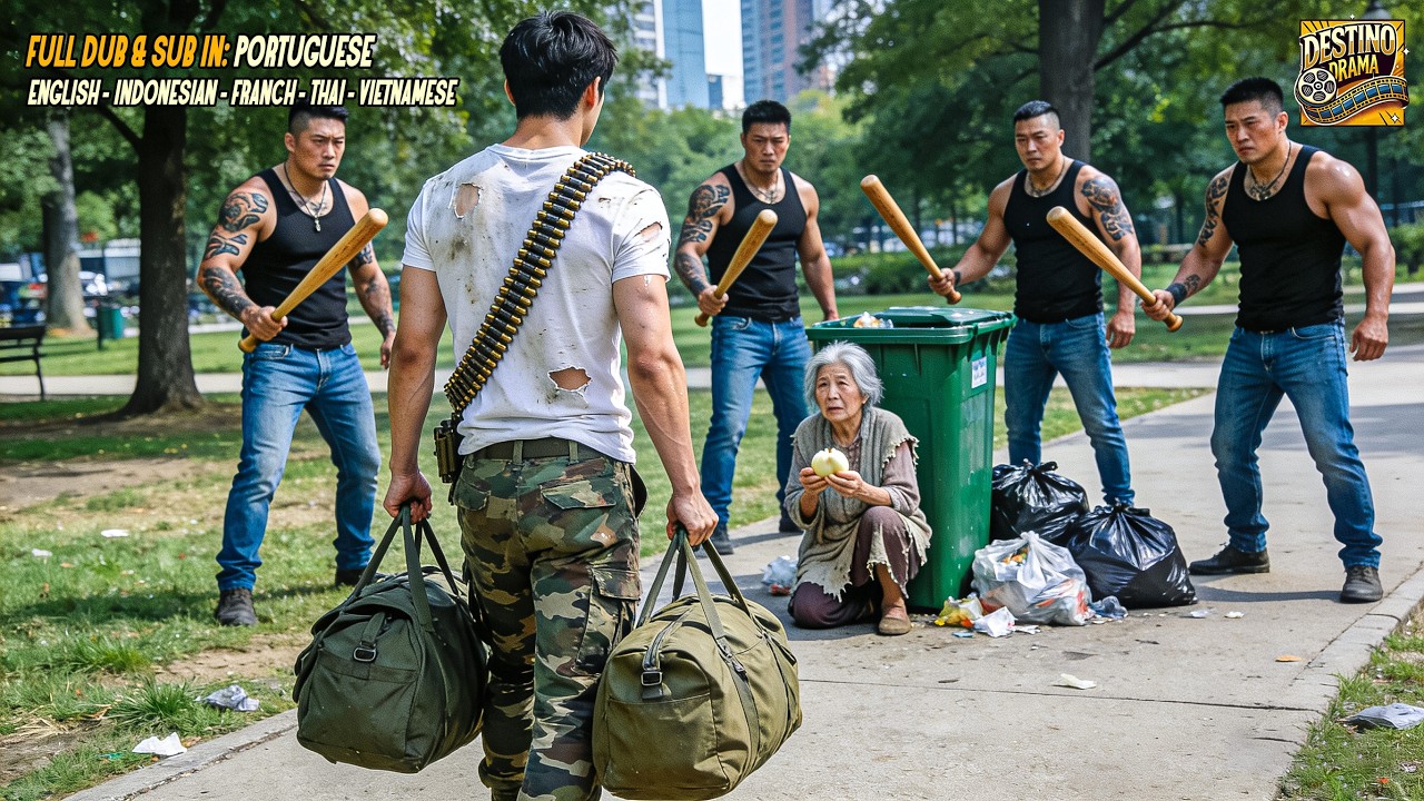 Deus da Guerra Volta para Casa, Vê Mãe Catando Lixo e Humilhada por Bandidos, Acaba com Todos
