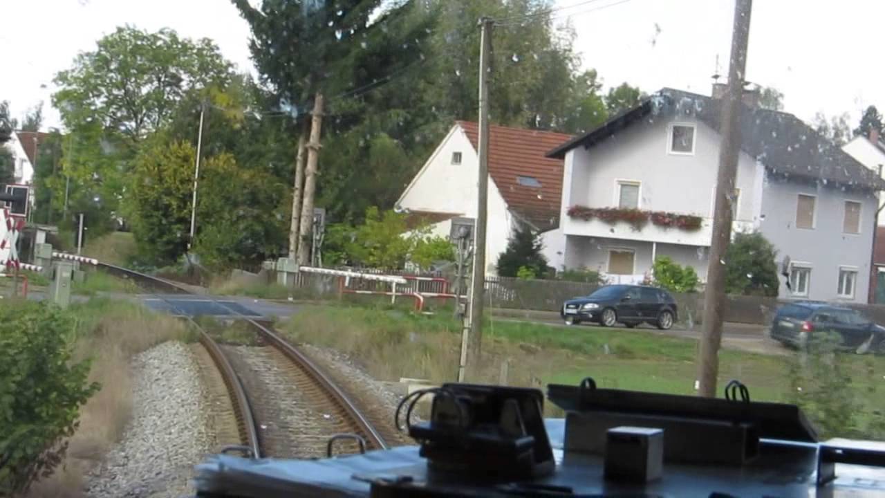 S Bahn Munchen :Cabview / Führerstandmittfahrt - Linie A Dachau - Altomünster - BR 628 [10.2013}