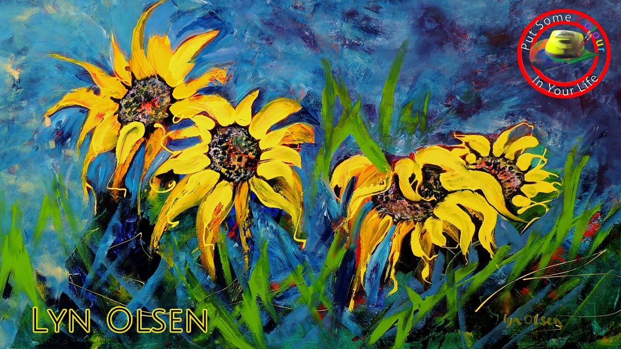 Acrylic painting techniques and tutorial with Lyn Olsen I Colour In Your Life
