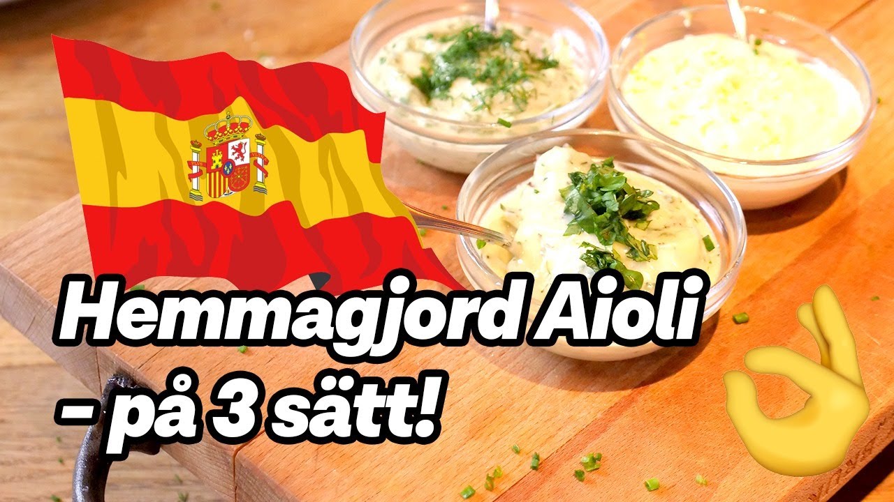 Hemmagjord Aioli - Går att variera på alla möjliga sätt