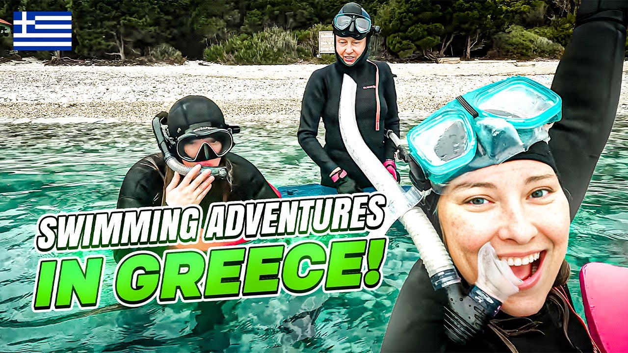 Greek Island Family Brunch & Swimming Pigs Adventure | Ithaca, Greece Travel Vlog
