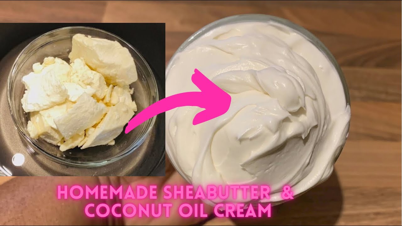 How to make Shea Butter And Coconut Oil Whip cream At Home |DIY Natural Hair and Body Cream