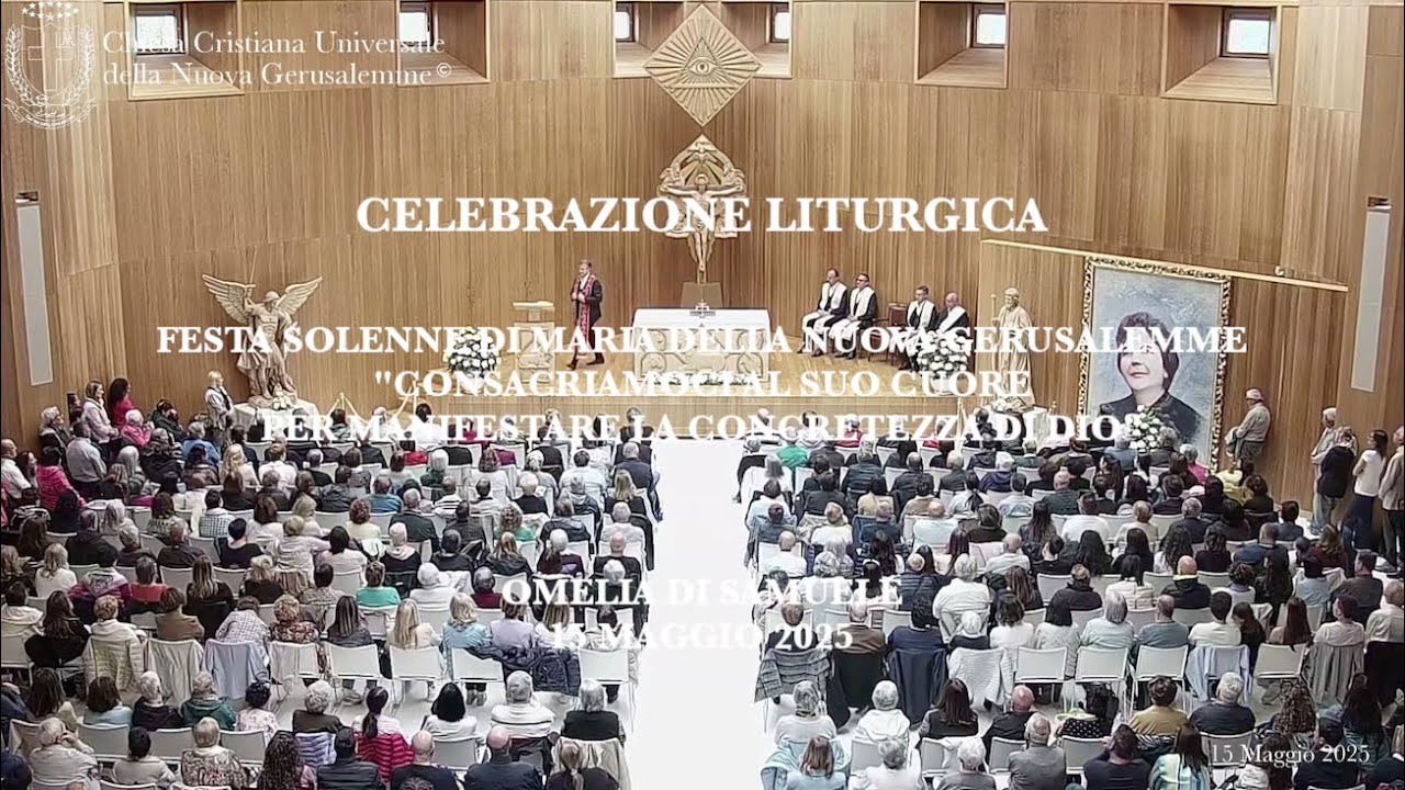 15/05/25 Maria Nuova Gerusalemme: “Consacriamoci al Suo Cuore per manifestare la concretezza di Dio”