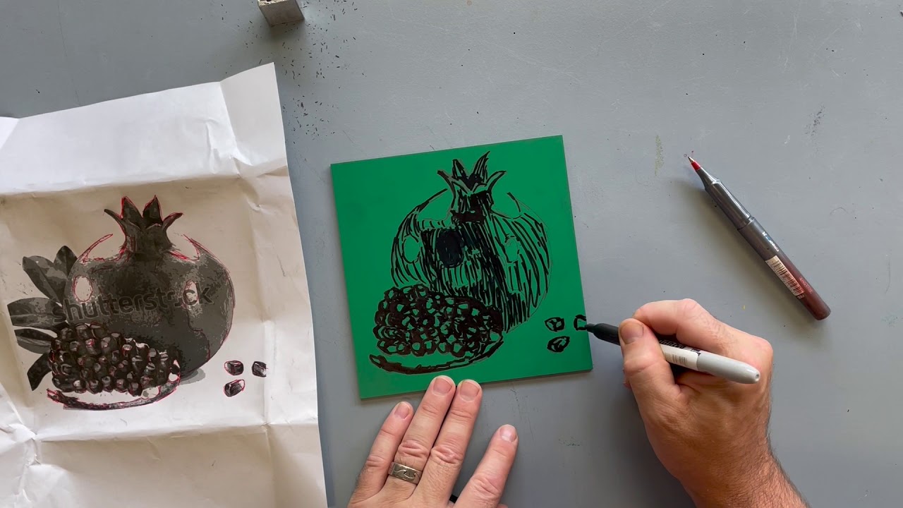 Lino Print Still Life