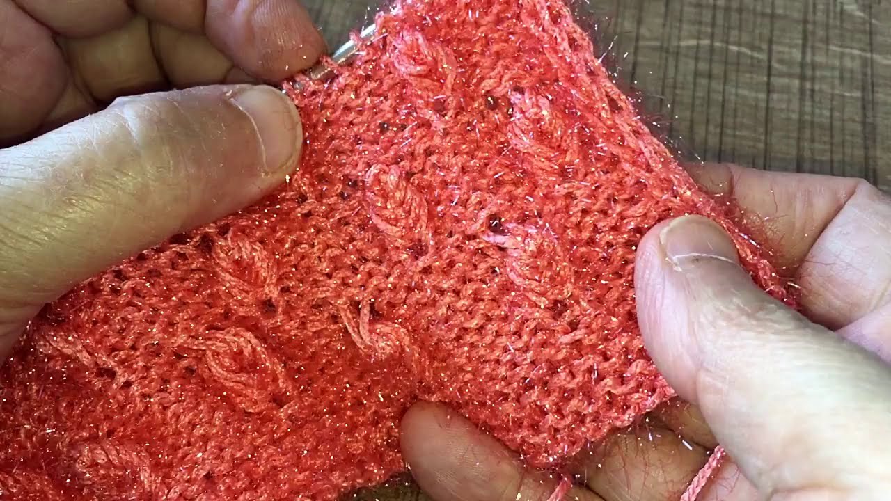 غرزة حصاد السنابل -  Turkish knitting pattern