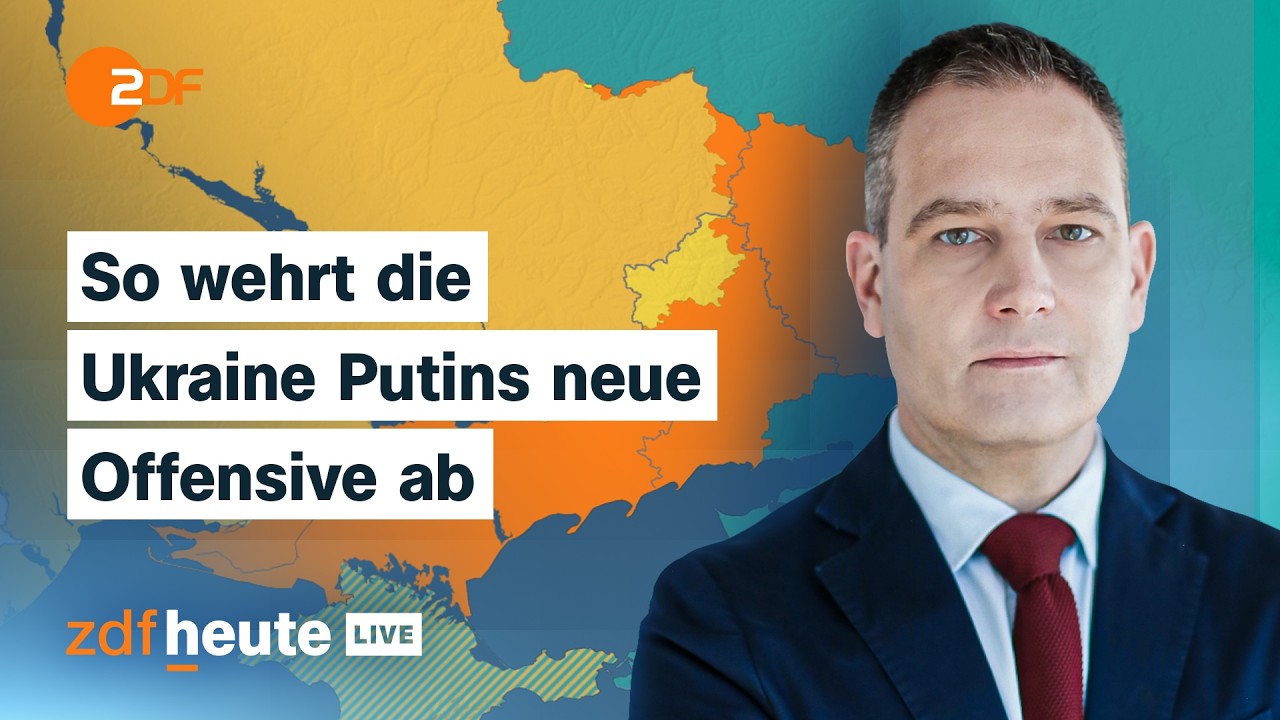 Russland startet Fr&uuml;hjahrsoffensive im Donbass &ndash; Ukraine greift &Ouml;l-H&auml;fen an | ZDFheute live