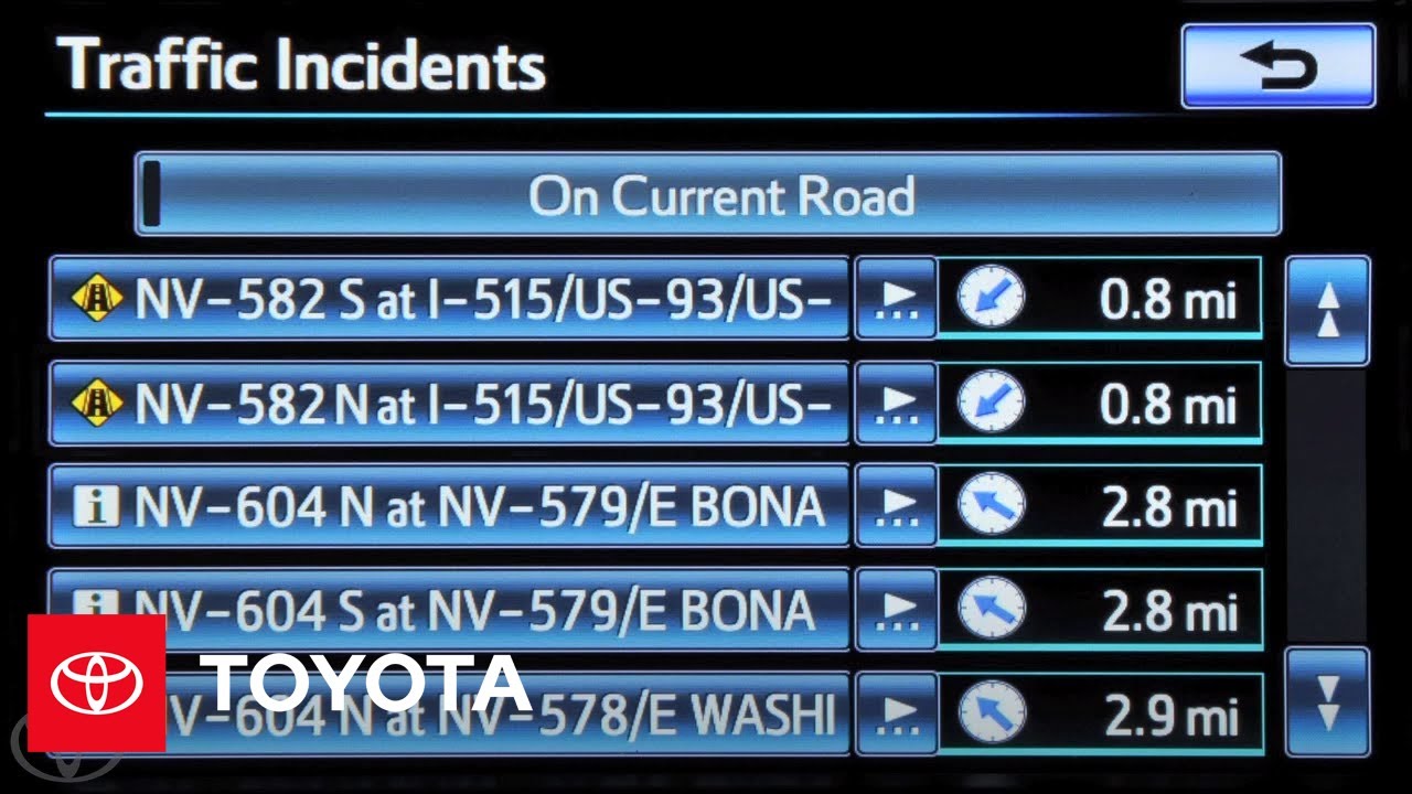 How-To: Premium HDD Navigation with Entune® - NavTraffic® | Toyota