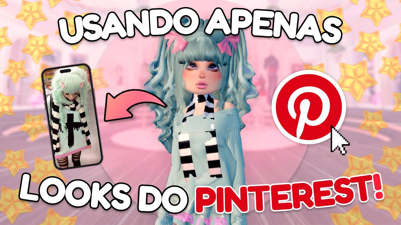 Jogando DRESS TO IMPRESS mas eu SÓ posso usar REFERÊNCIAS DO PINTEREST!