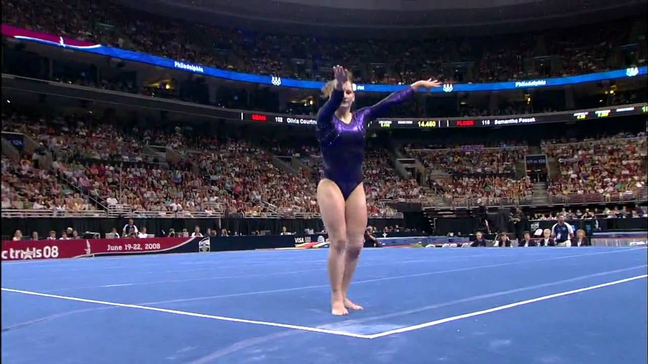 Jana Bieger - Floor Exercise - 2008 Olympic Trials - Day 2