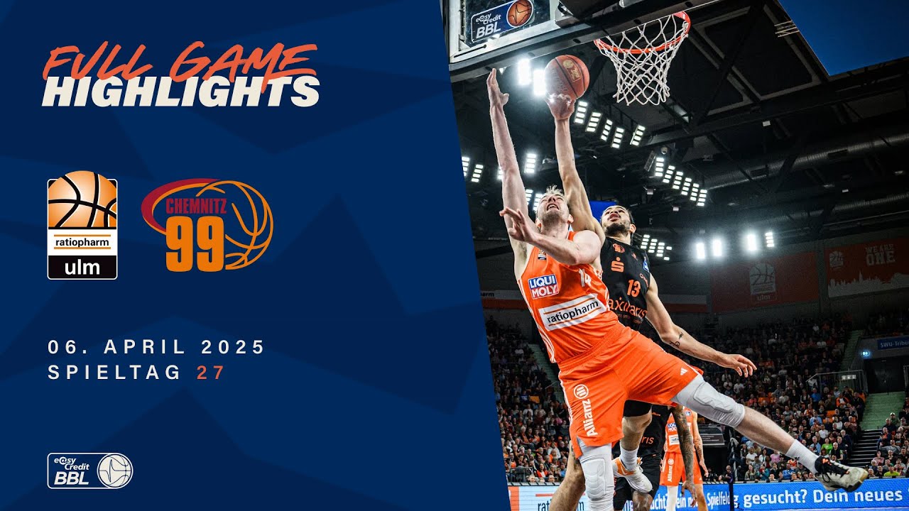 Ratiopharm Ulm vs. NINERS Chemnitz - Full Game Highlights - Spieltag 27, 2024/25